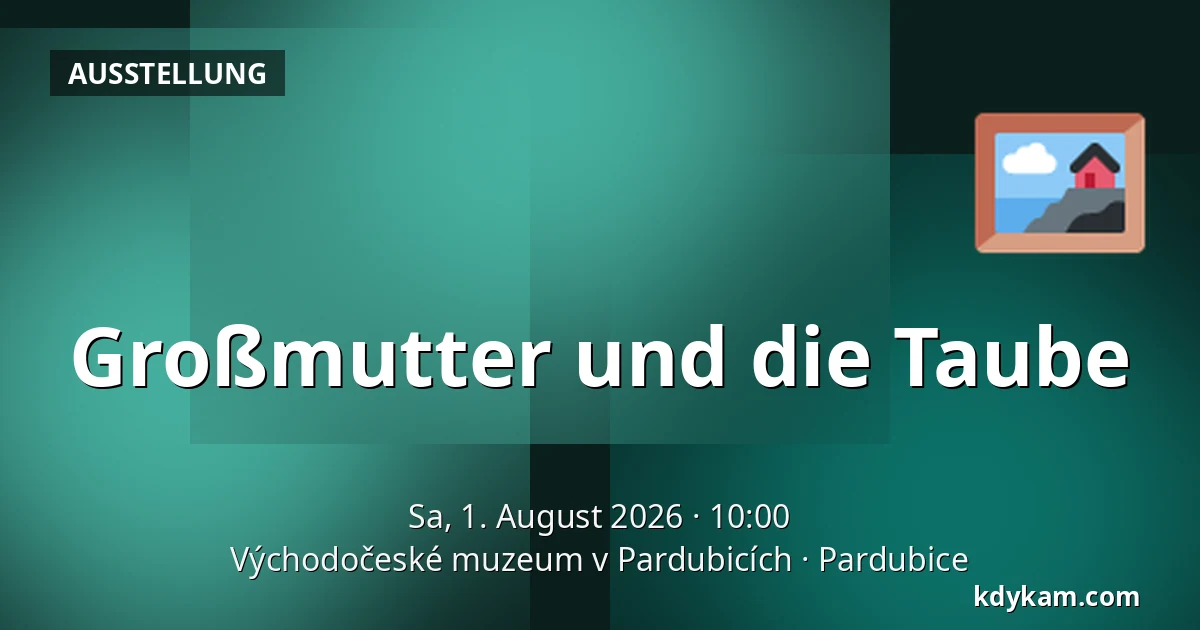 Großmutter und die Taube — Ostböhmisches Museum in Pardubitz, Pardubice