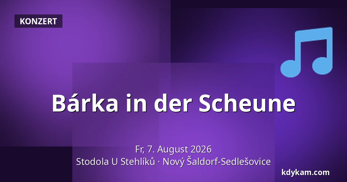 Bárka in der Scheune — Scheune U Stehlíků, Nový Šaldorf-Sedlešovice