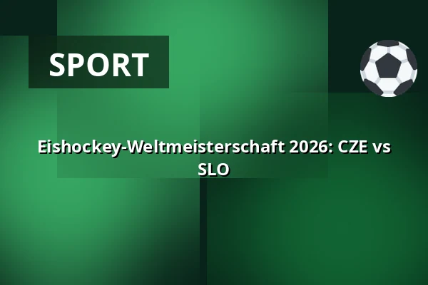 Eishockey-Weltmeisterschaft 2026: CZE vs SLO — ARTBAR, Brünn