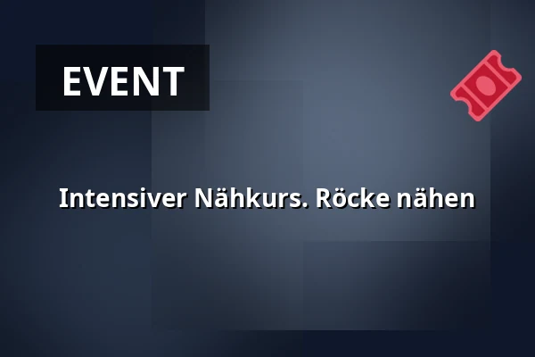 Intensiver Nähkurs. Röcke nähen — Vesna, Brünn