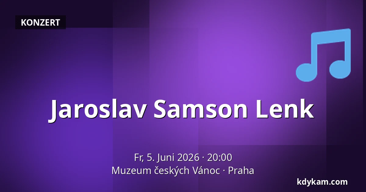 Jaroslav Samson Lenk — Muzeum českých Vánoc, Prag