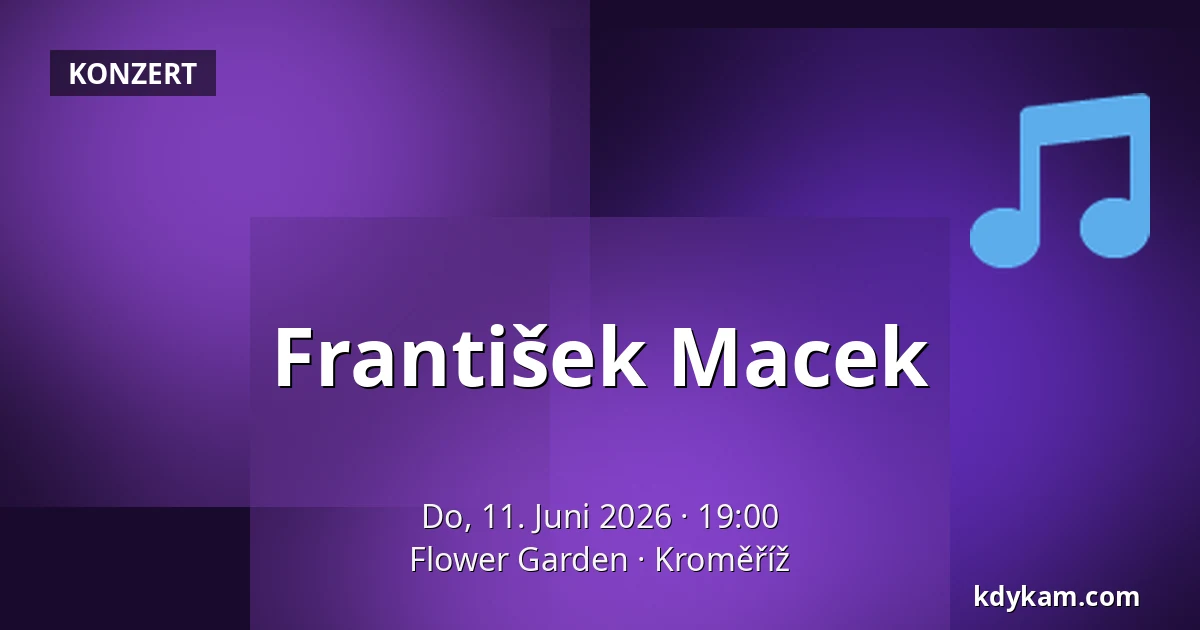 František Macek — Flower Garden, Kroměříž
