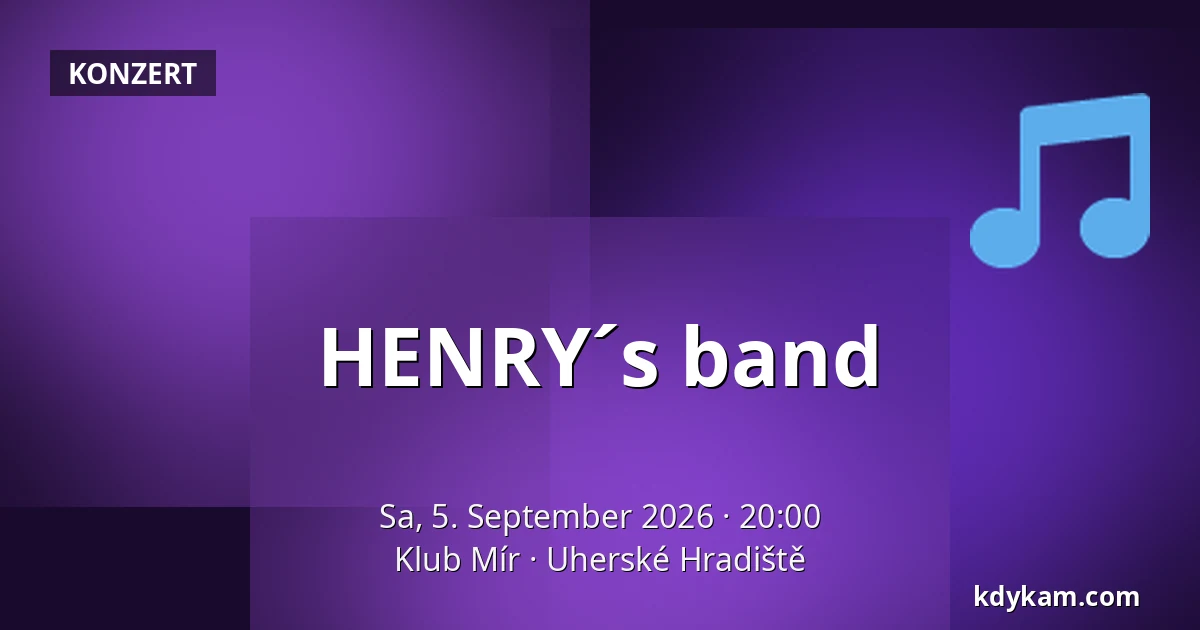 HENRY´s band — Mir Club, Uherské Hradiště