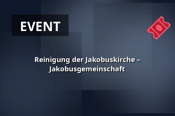 Reinigung der Jakobuskirche – Jakobusgemeinschaft — Kostel sv. Jakuba, Brünn