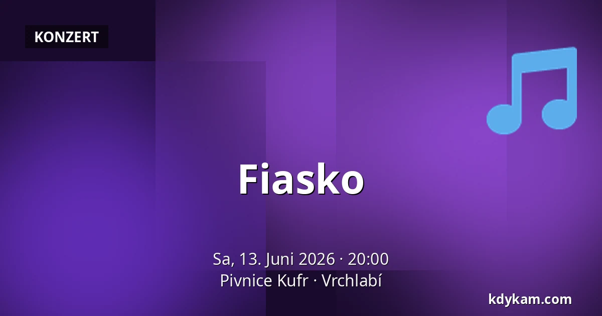 Fiasko — Pivnice Kufr, Vrchlabí