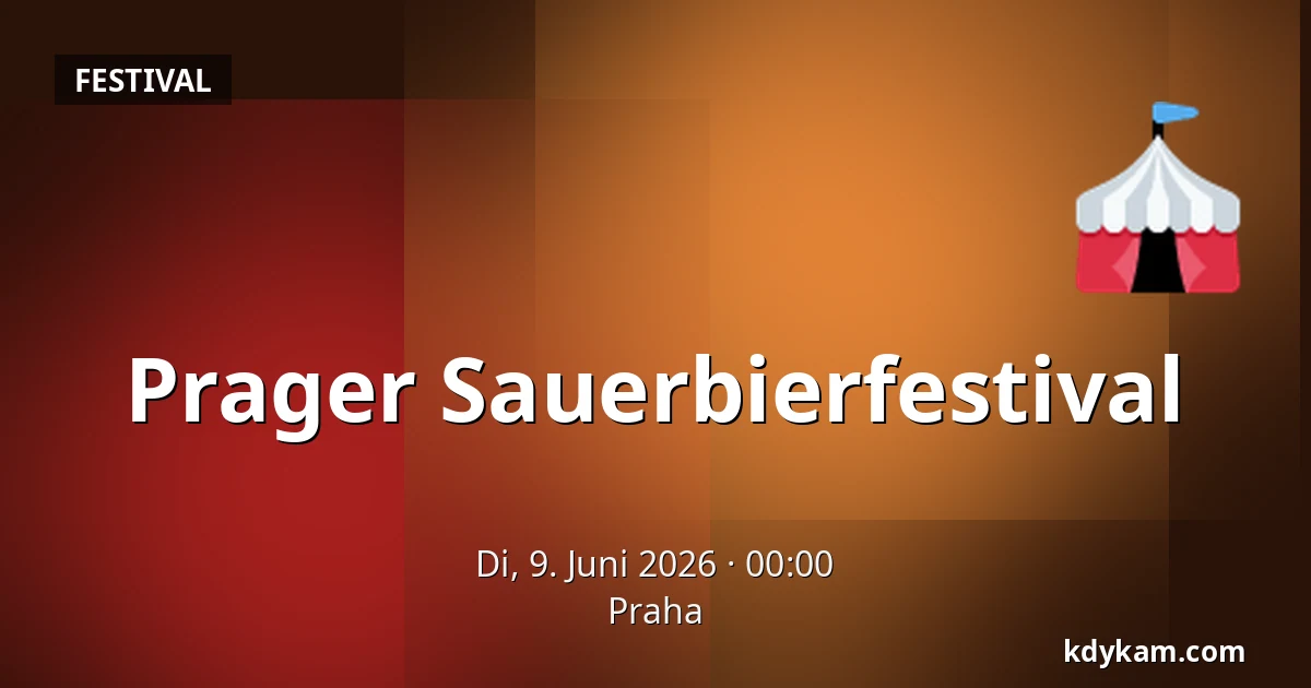 Prager Sauerbierfestival — Prag