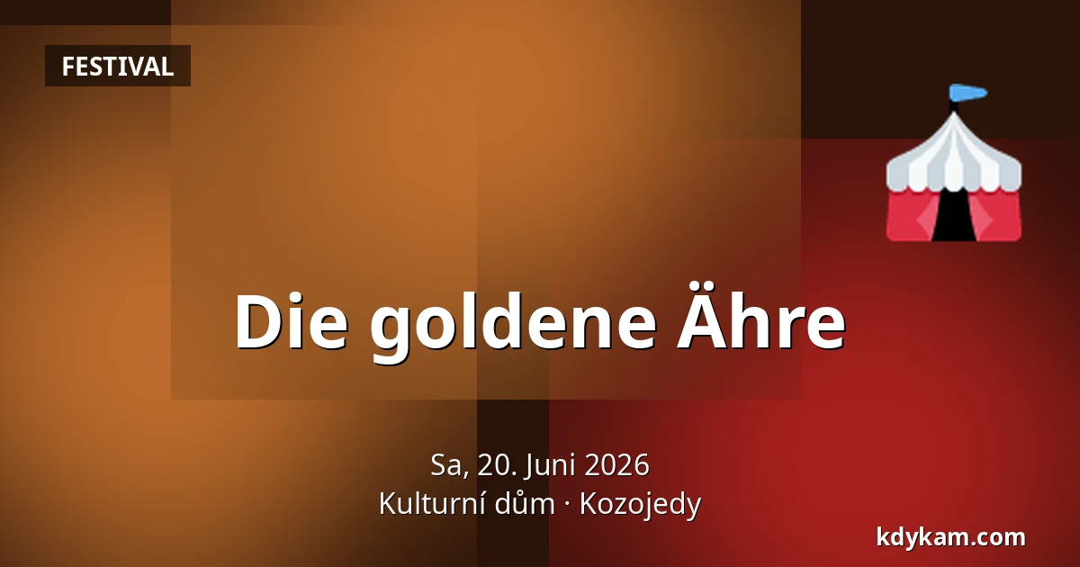 Die goldene Ähre — Kulturhaus, Kozojedy