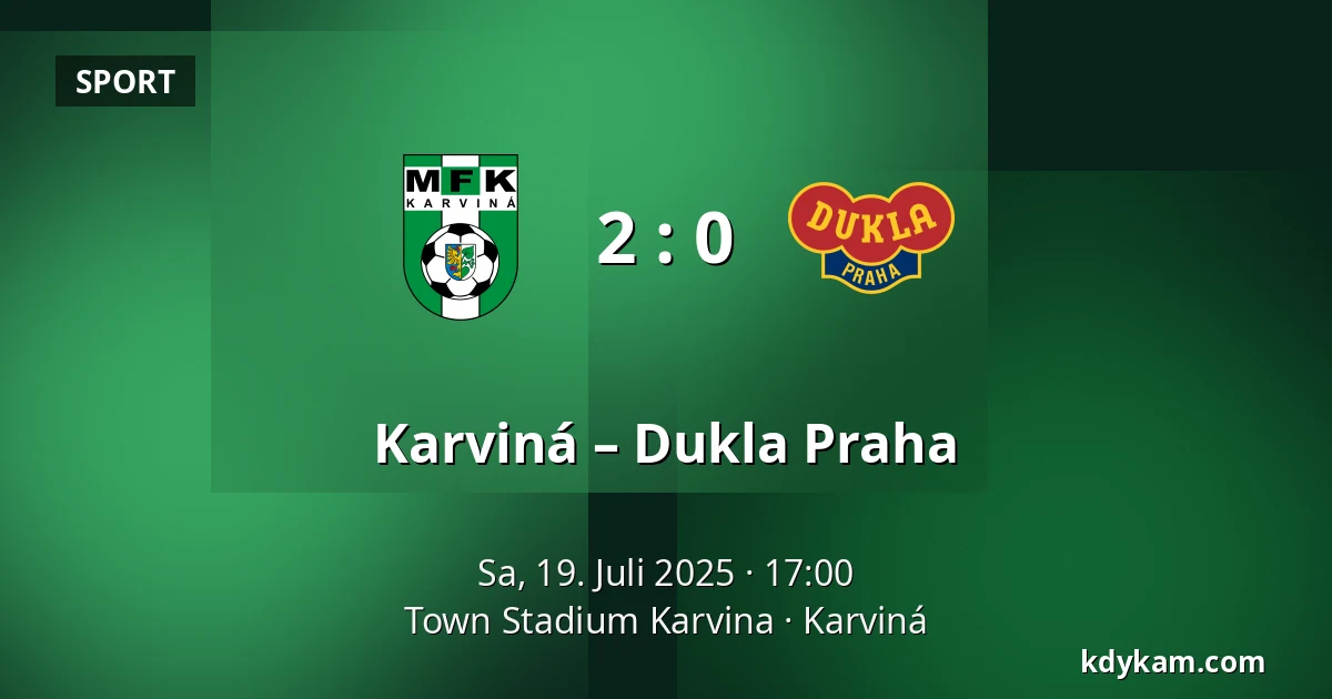 Karviná – Dukla Praha — Town Stadium Karvina, Karviná