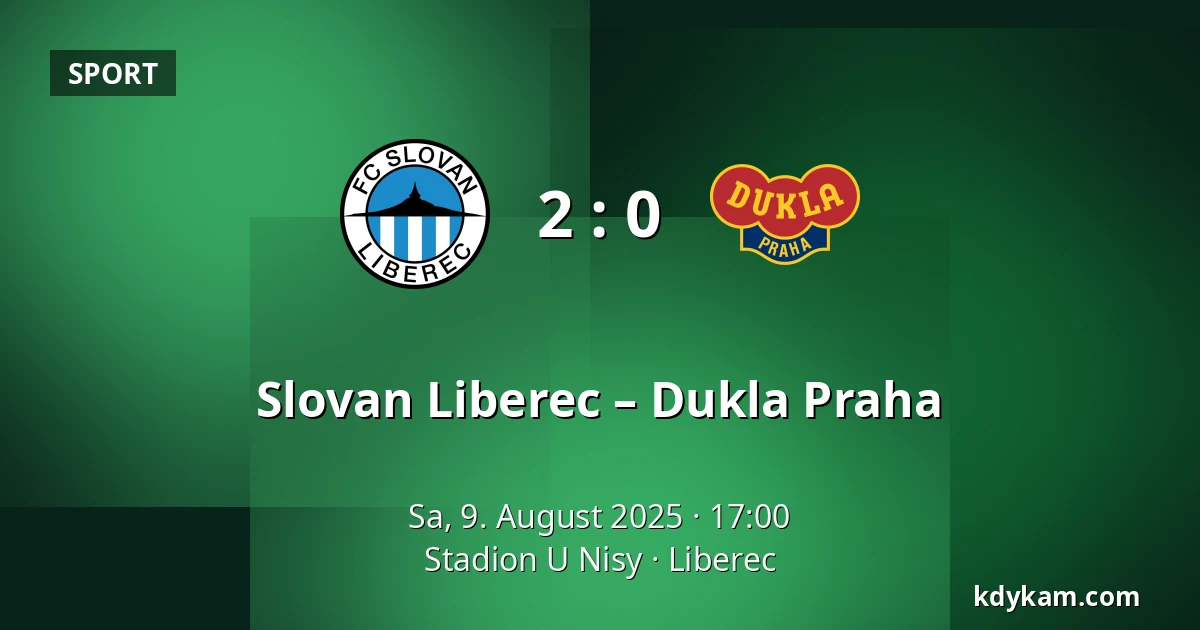 Slovan Liberec – Dukla Praha — Stadion U Nisy, Reichenberg