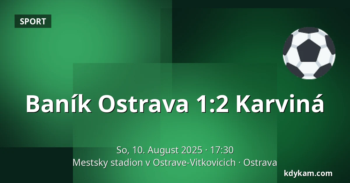 Baník Ostrava - Karviná — Mestsky stadion v Ostrave-Vitkovicich, Ostrau