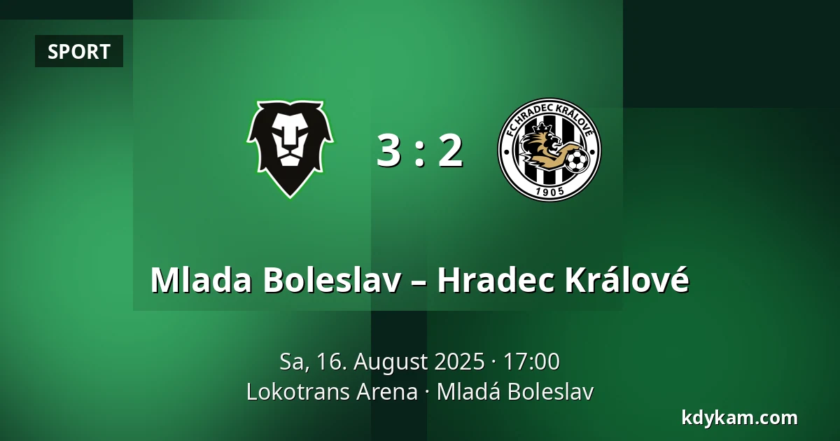 Mlada Boleslav – Hradec Králové — Lokotrans Arena, Jungbunzlau