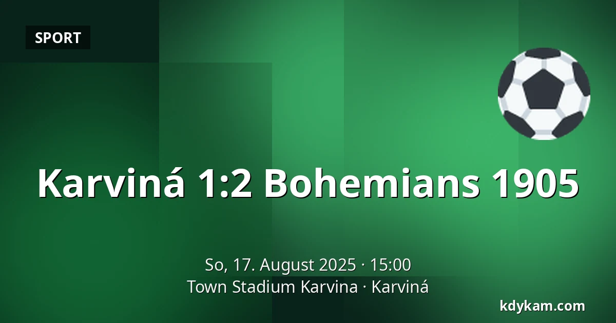Karviná - Bohemians 1905 — Town Stadium Karvina, Karviná