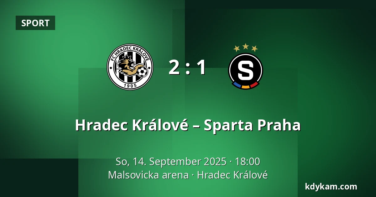 Hradec Králové – Sparta Praha — Malsovicka arena, Königgrätz