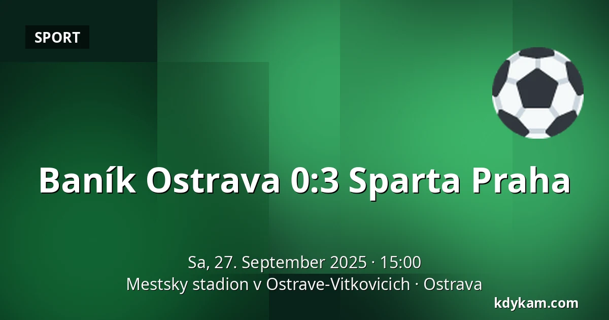 Baník Ostrava – Sparta Praha — Mestsky stadion v Ostrave-Vitkovicich, Ostrau