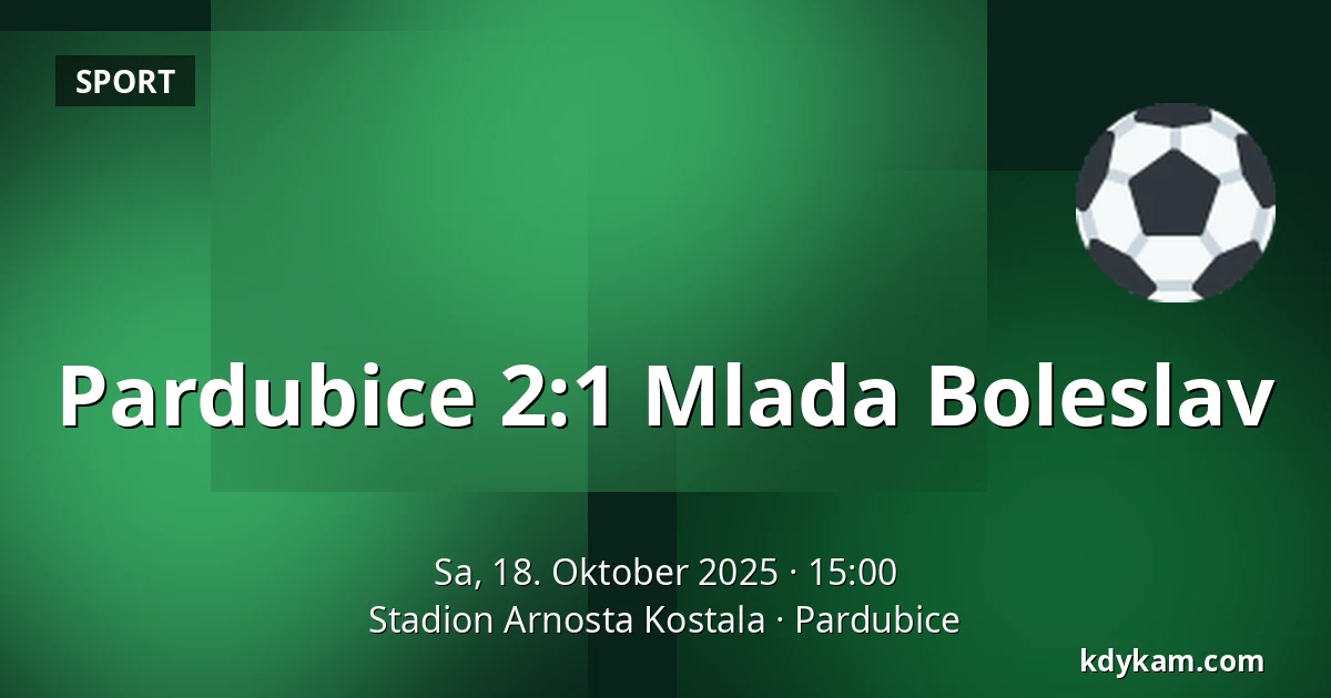 Pardubice – Mlada Boleslav — Stadion Arnosta Kostala, Pardubitz