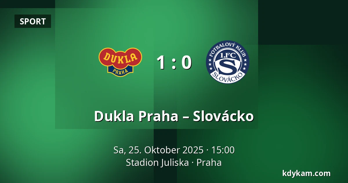 Dukla Praha – Slovácko — Stadion Juliska, Prag