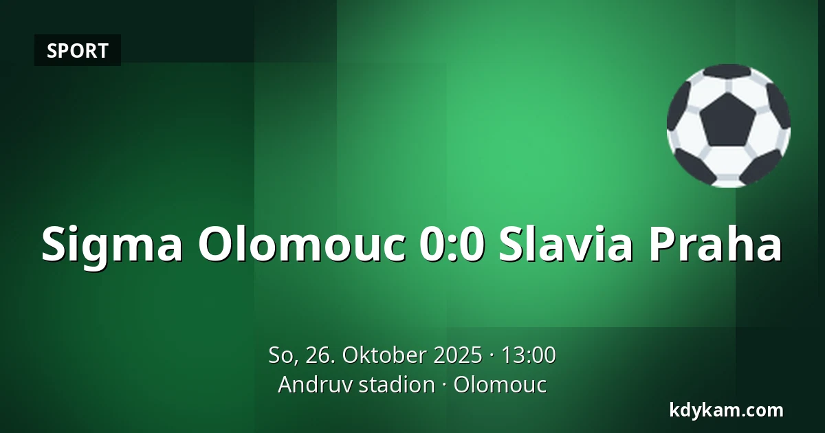Sigma Olomouc – Slavia Praha — Andruv stadion, Olmütz