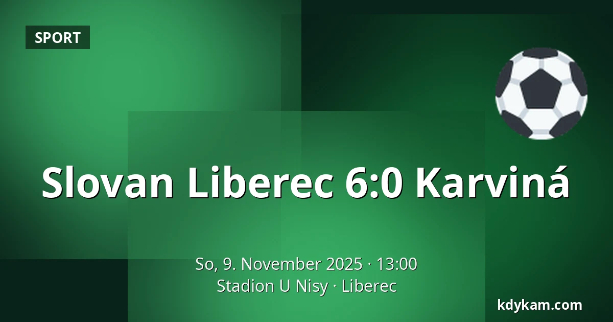 Slovan Liberec - Karviná — Stadion U Nisy, Reichenberg
