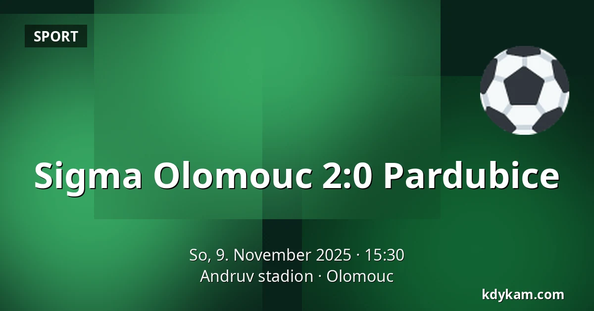 Sigma Olomouc – Pardubice — Andruv stadion, Olmütz
