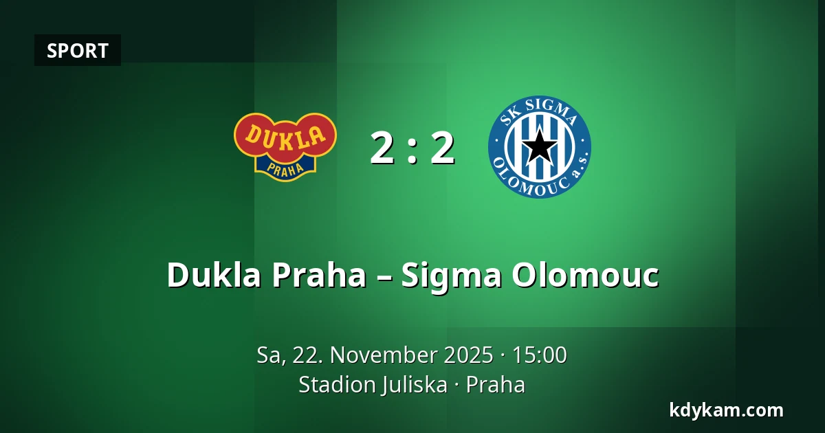 Dukla Praha – Sigma Olomouc — Stadion Juliska, Prag