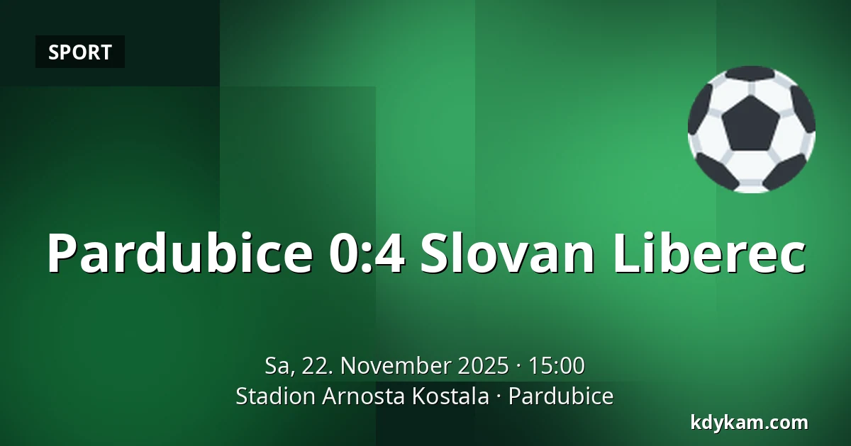 Pardubice – Slovan Liberec — Stadion Arnosta Kostala, Pardubitz