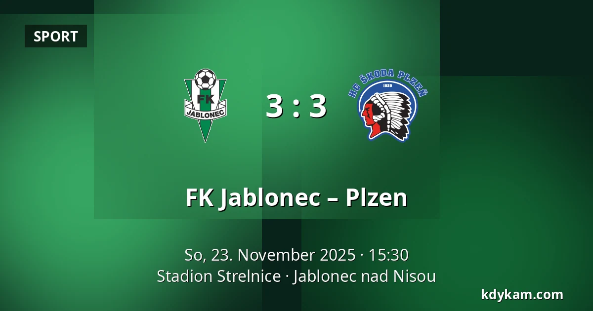FK Jablonec – Plzen — Stadion Strelnice, Jablonec nad Nisou