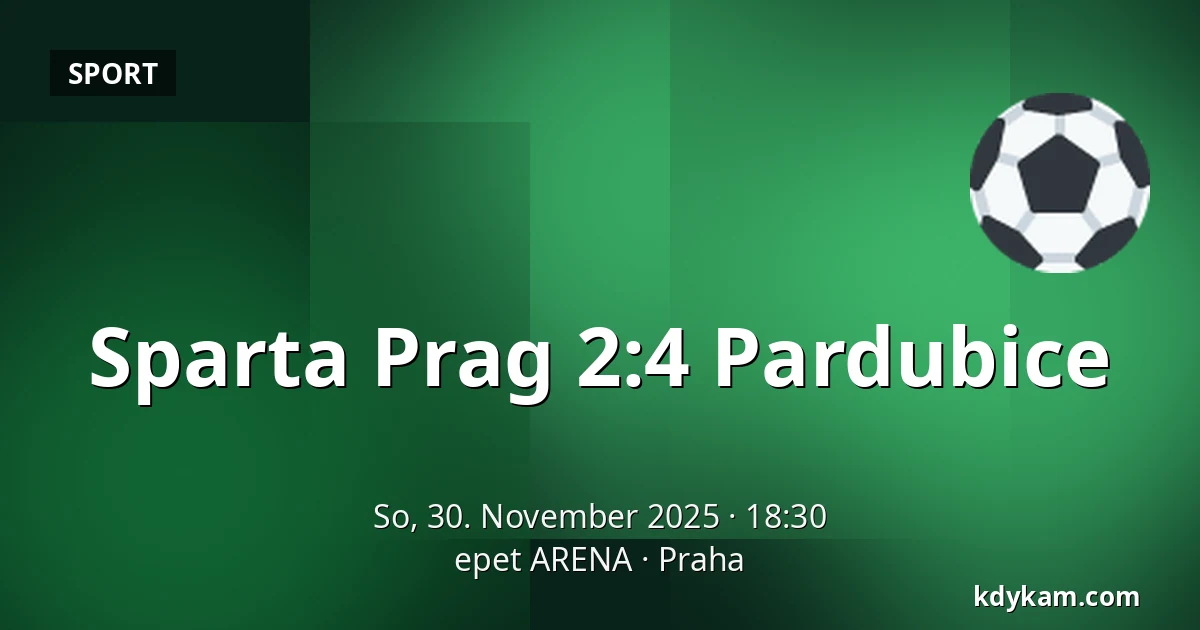 Sparta Prag - Pardubice — epet ARENA, Prag