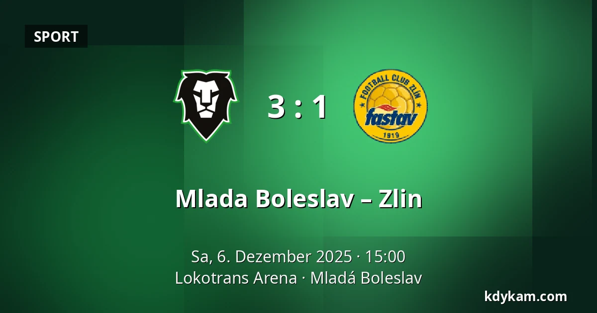 Mlada Boleslav – Zlin — Lokotrans Arena, Jungbunzlau