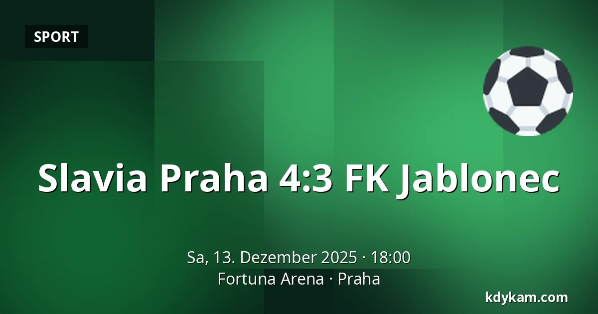 Slavia Praha – FK Jablonec — Fortuna Arena, Prag
