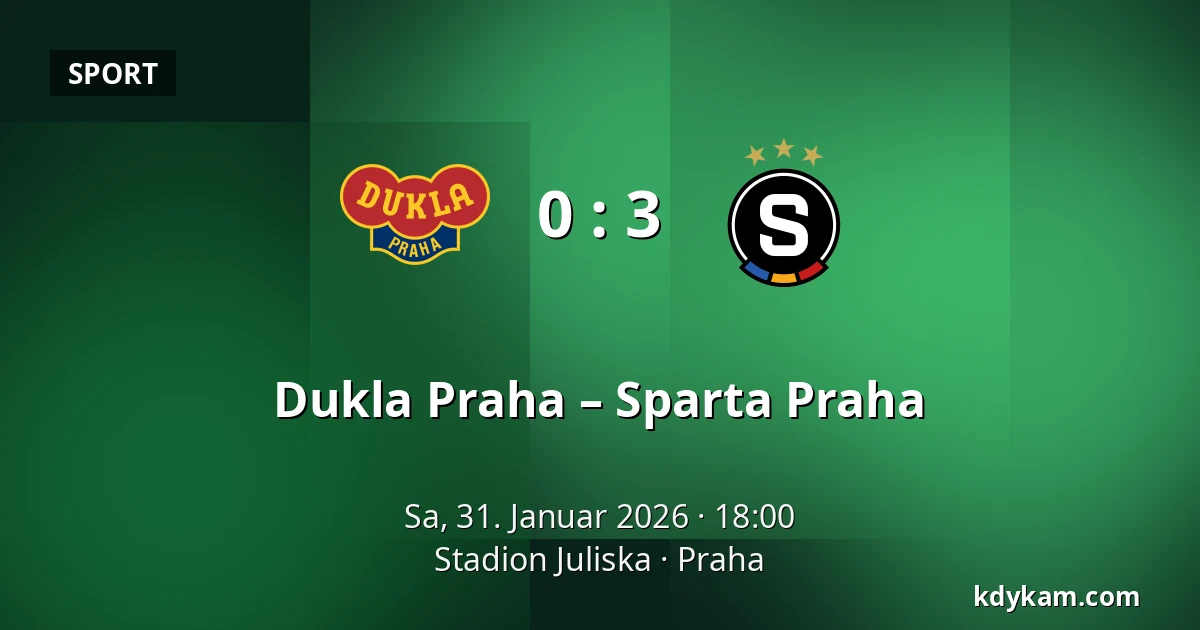 Dukla Praha – Sparta Praha — Stadion Juliska, Prag