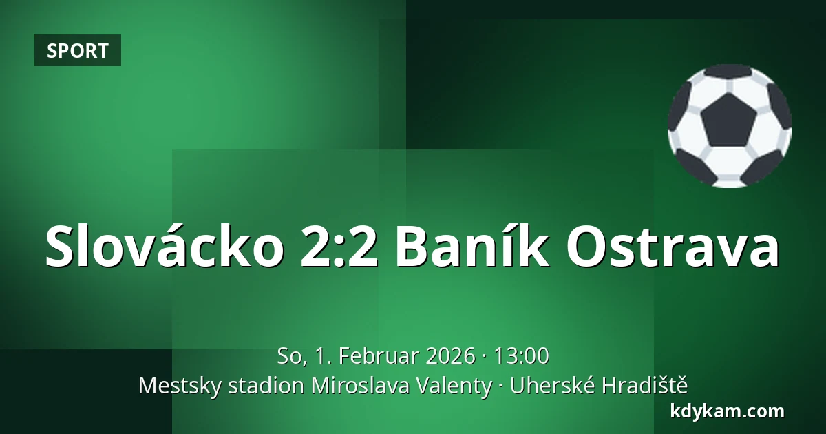 Slovácko – Baník Ostrava — Mestsky stadion Miroslava Valenty, Uherské Hradiště