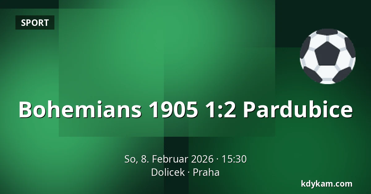 Bohemians 1905 – Pardubice — Dolicek, Prag