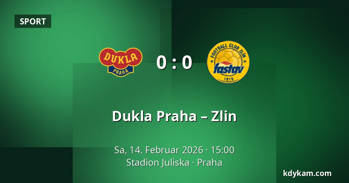 Dukla Praha – Zlin — Stadion Juliska, Prag