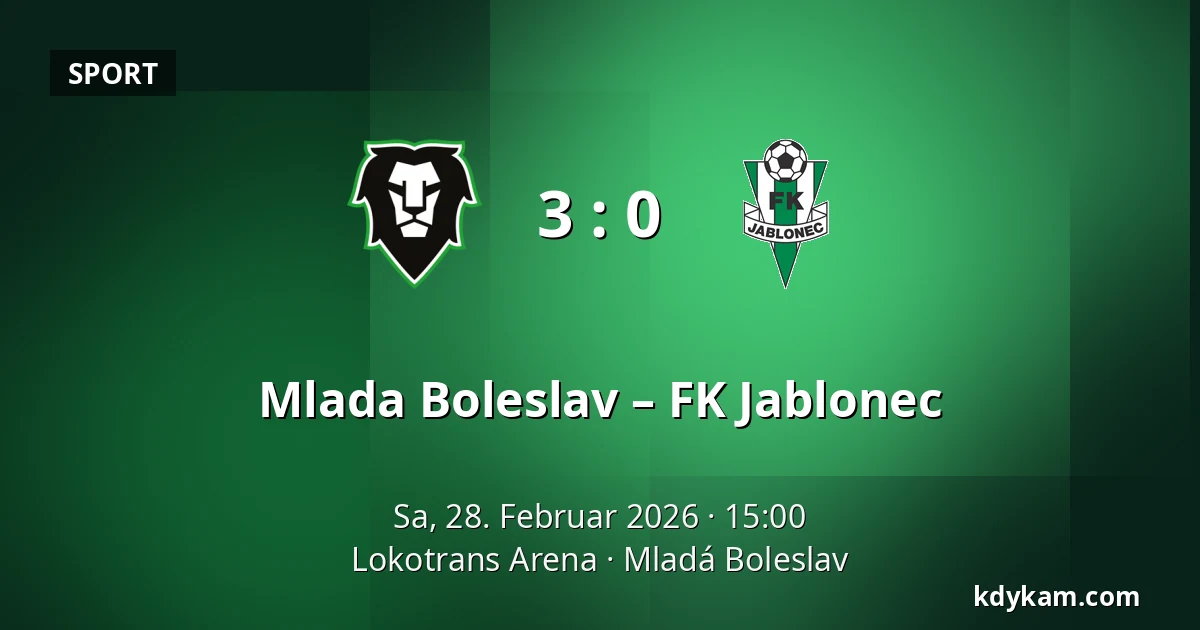 Mlada Boleslav – FK Jablonec — Lokotrans Arena, Jungbunzlau