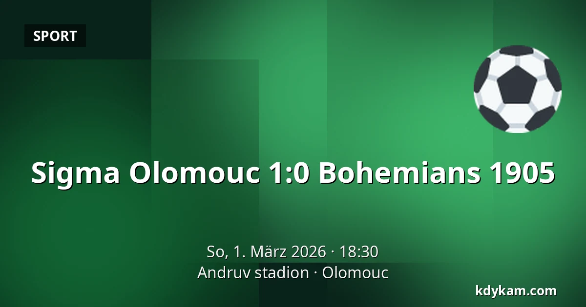 Sigma Olomouc – Bohemians 1905 — Andruv stadion, Olmütz