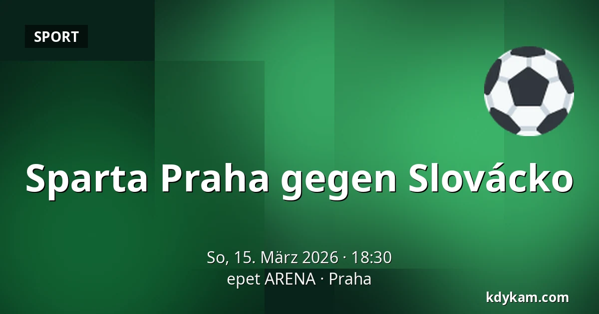 Sparta Praha – Slovácko — epet ARENA, Prag