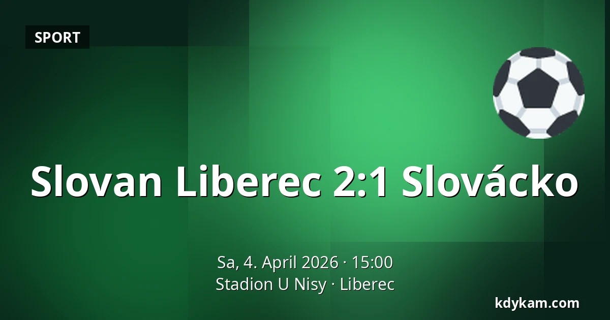 Slovan Liberec – Slovácko — Stadion U Nisy, Reichenberg