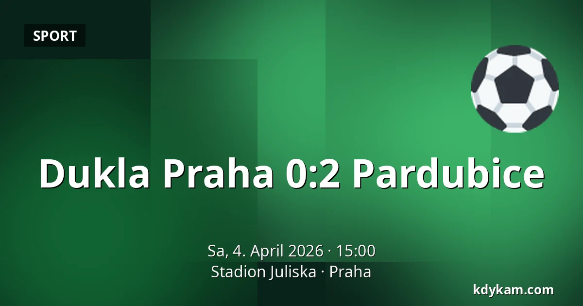 Dukla Praha – Pardubice — Stadion Juliska, Prag