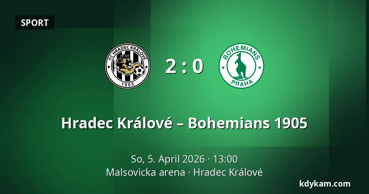 Hradec Králové – Bohemians 1905 — Malsovicka arena, Königgrätz