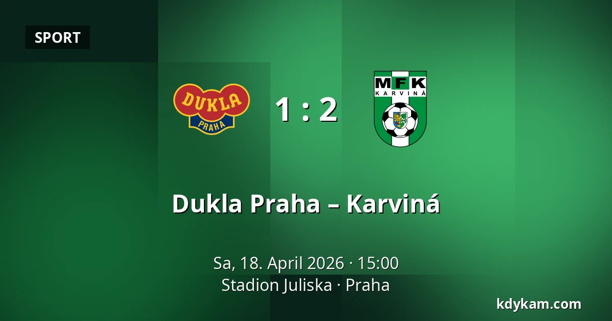 Dukla Praha – Karviná — Stadion Juliska, Prag