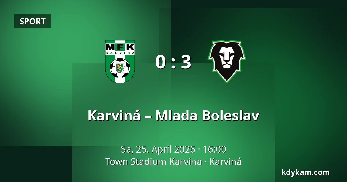 Karviná – Mlada Boleslav — Town Stadium Karvina, Karviná