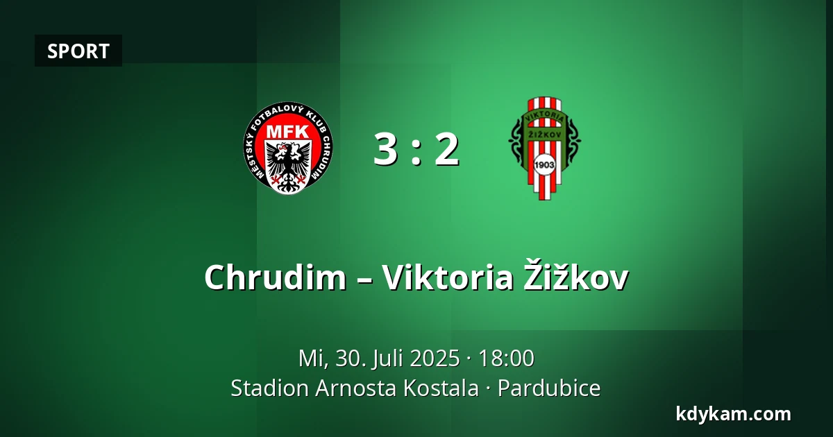 Chrudim – Viktoria Žižkov — Stadion Arnosta Kostala, Pardubitz