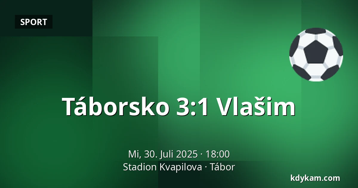 Táborsko – Vlašim — Stadion Kvapilova, Tabor