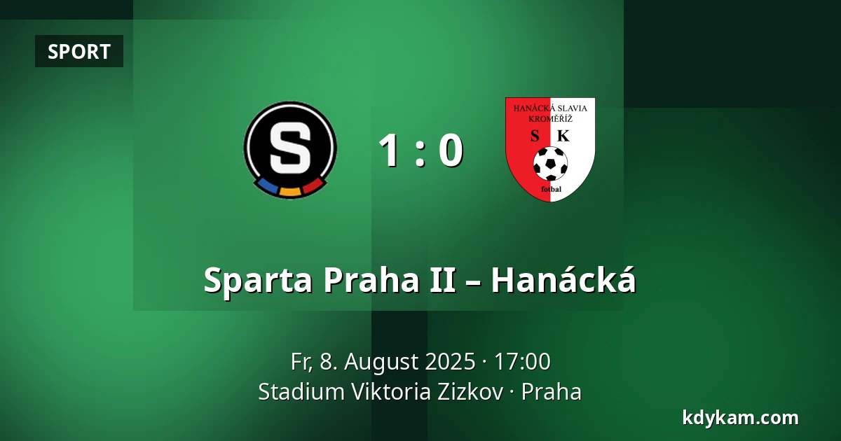 Sparta Praha II – Hanácká — FK Viktoria Žižkov, Prag