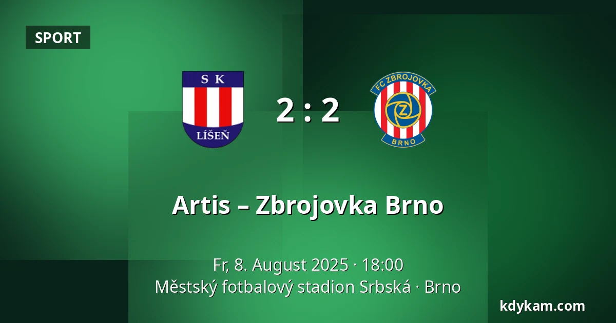 Artis – Zbrojovka Brno — Městský fotbalový stadion Srbská, Brünn