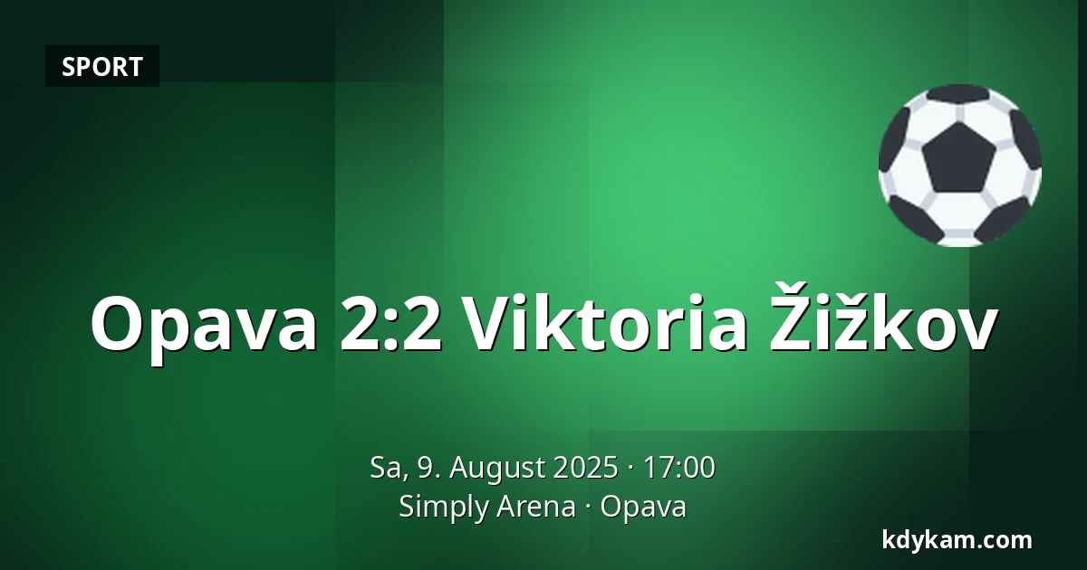 Opava – Viktoria Žižkov — Simply Arena, Opava