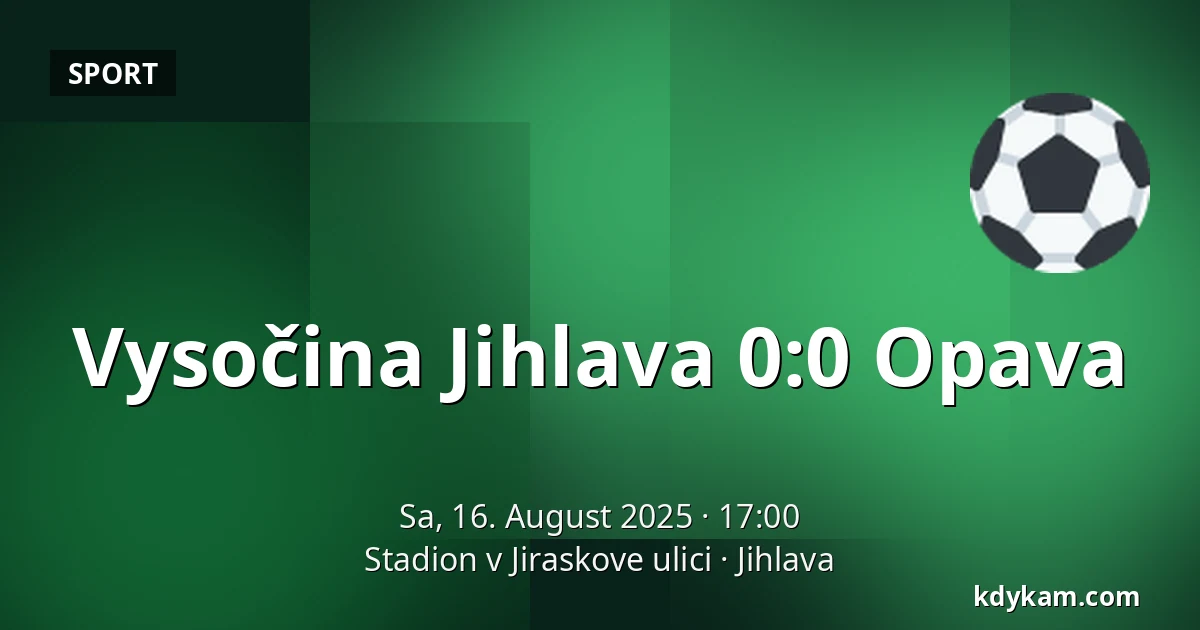 Vysočina Jihlava – Opava — Stadion v Jiraskove ulici, Iglau