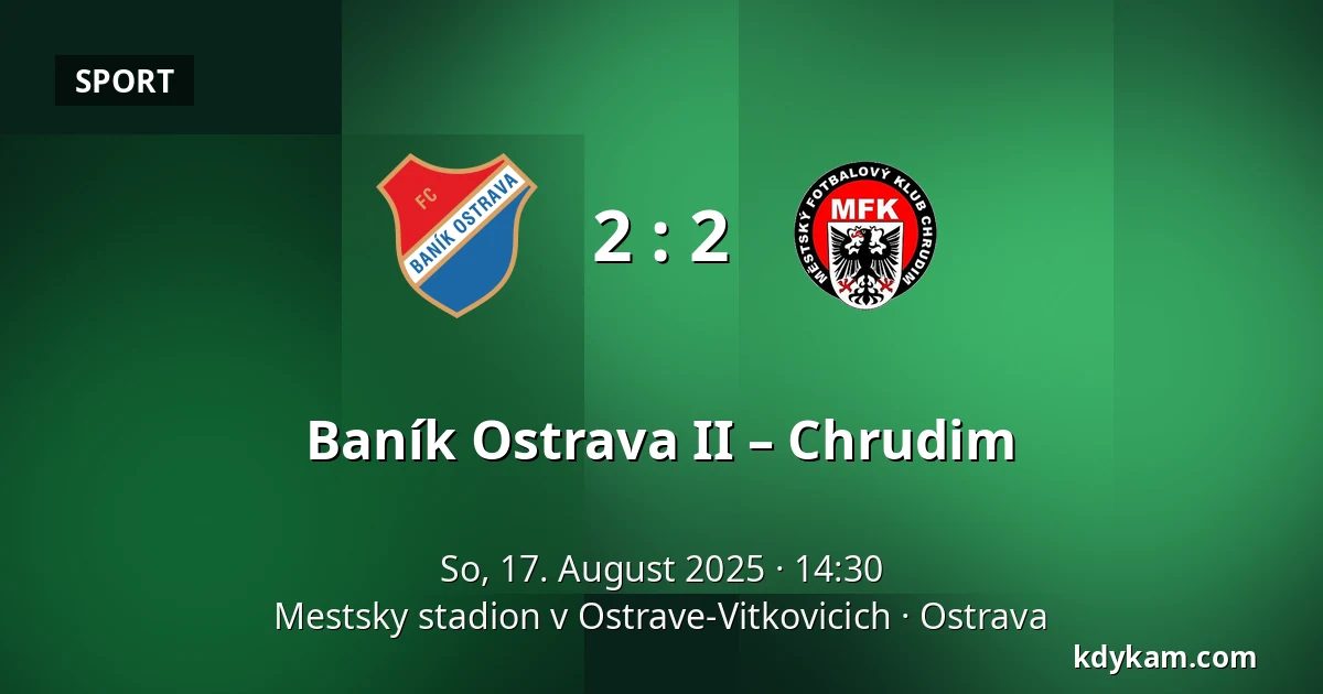 Baník Ostrava II – Chrudim — Mestsky stadion v Ostrave-Vitkovicich, Ostrau