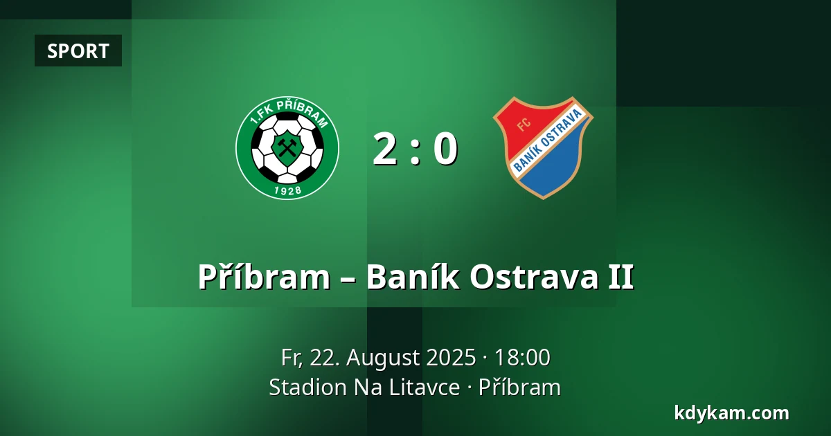 Příbram – Baník Ostrava II — Stadion Na Litavce, Příbram
