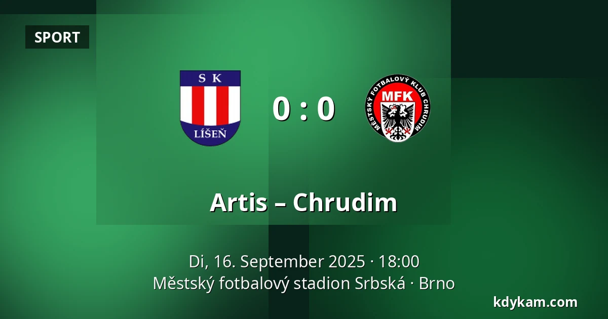Artis – Chrudim — Městský fotbalový stadion Srbská, Brünn